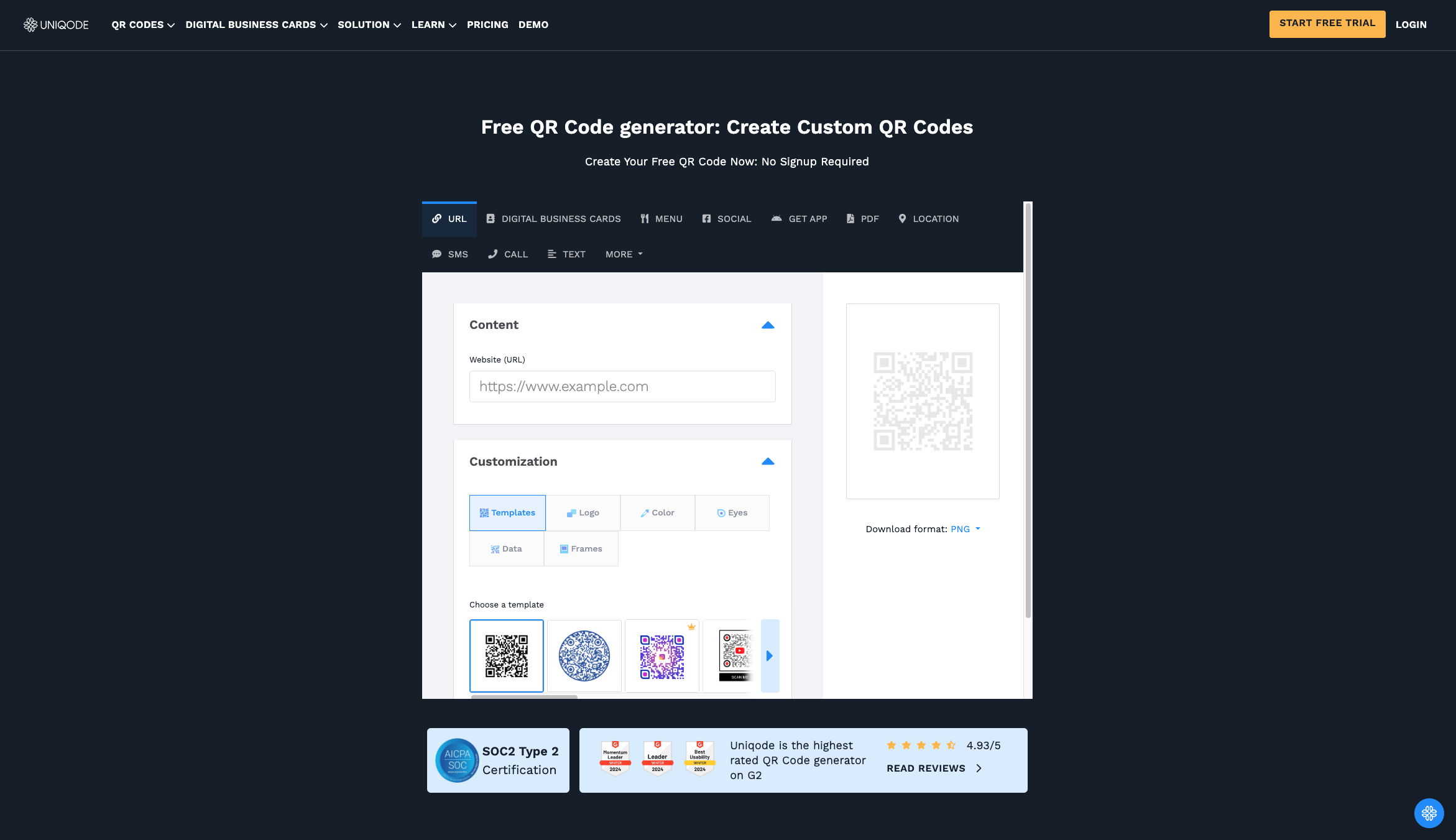 Uniqode QR Code Generator banner