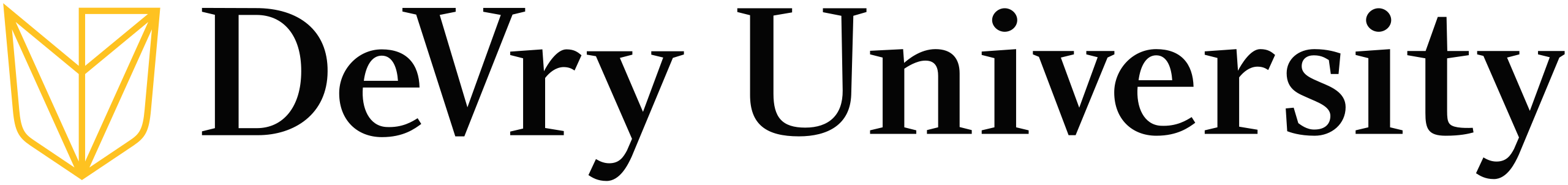 De-Vry University logo