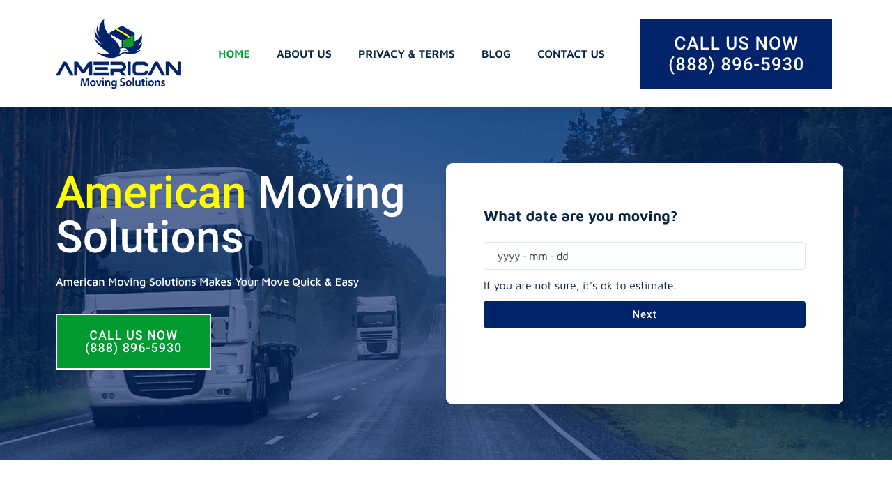 American Moving Solutions banner