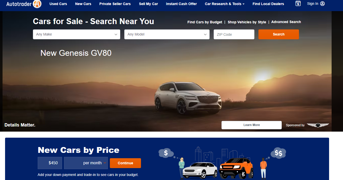 Autotrader banner