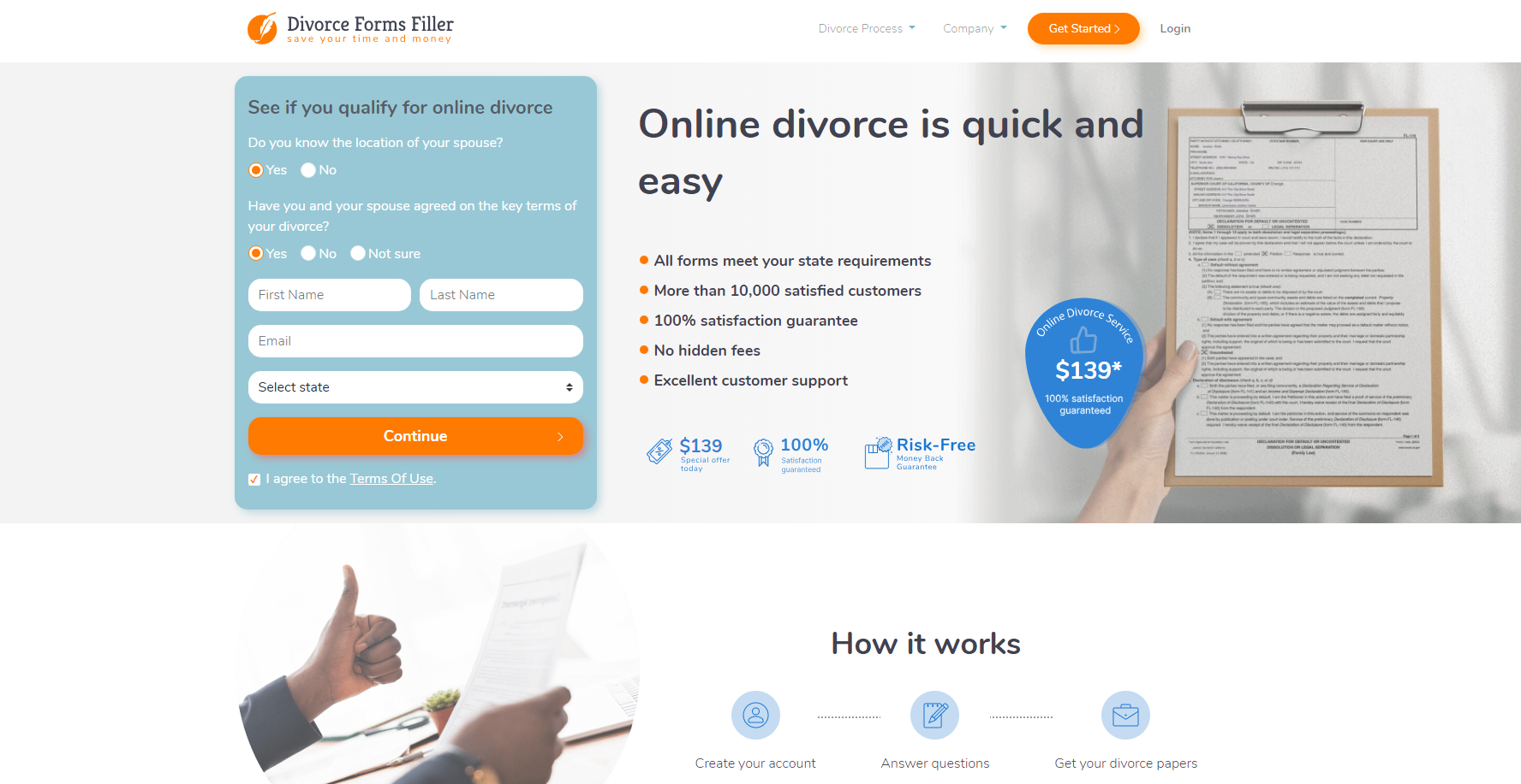 Divorce Forms Filler