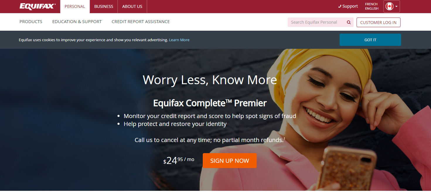 Equifax Canada hero