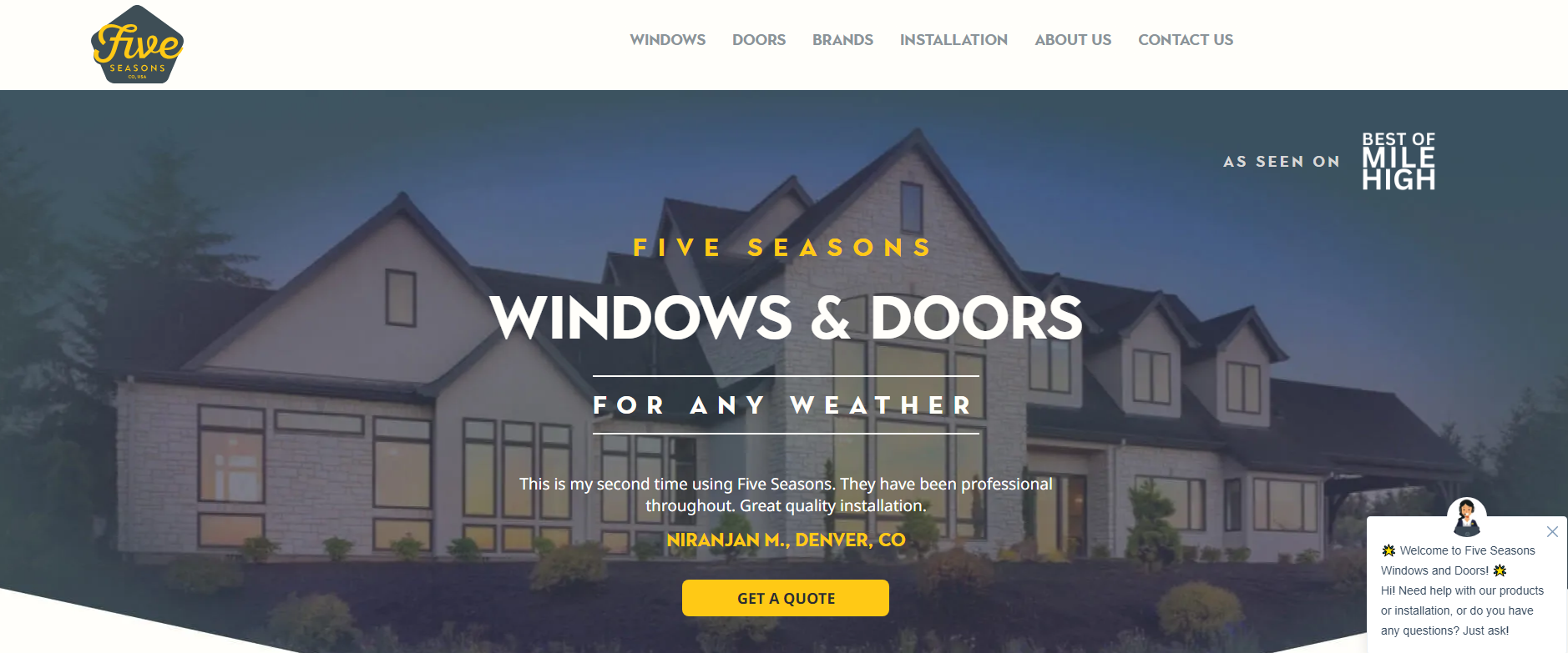 Five Seasons Windows & Doors hero