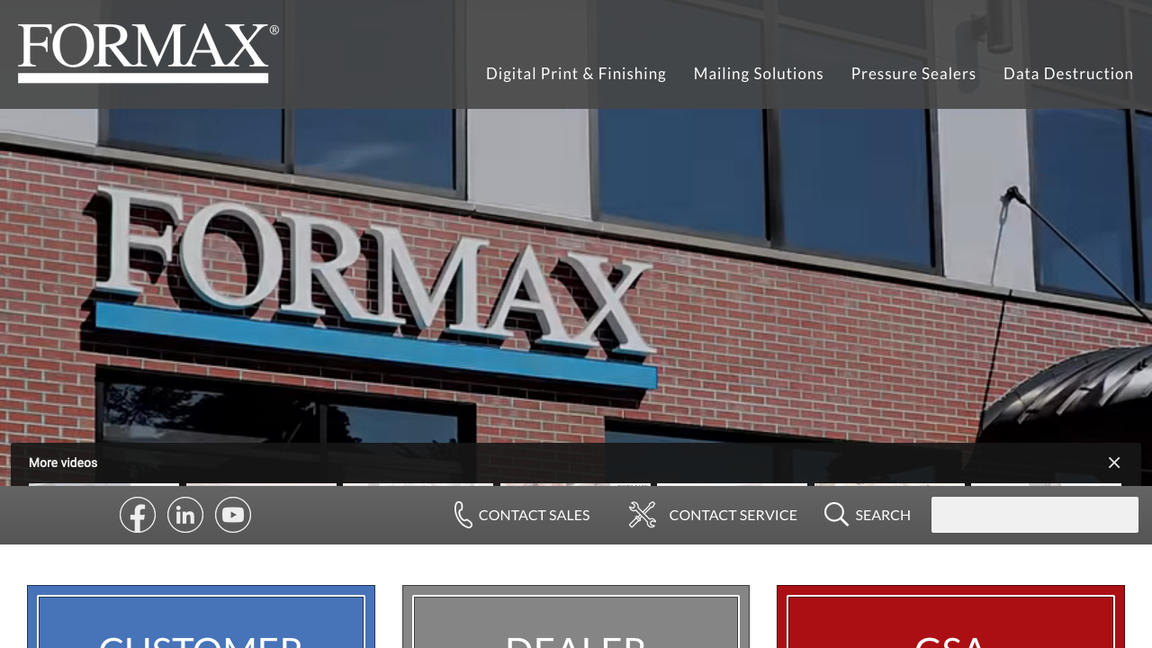 Formax banner