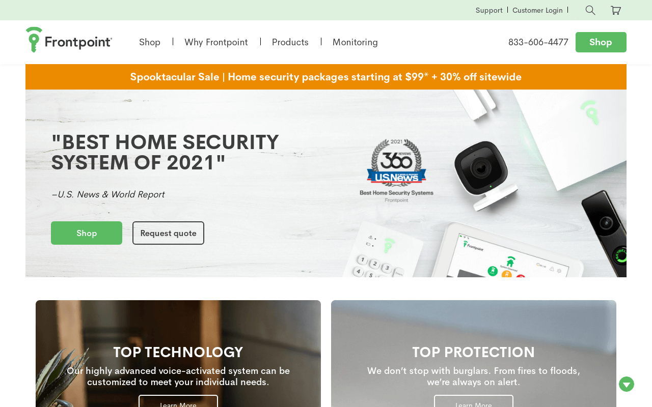 Frontpoint Security banner