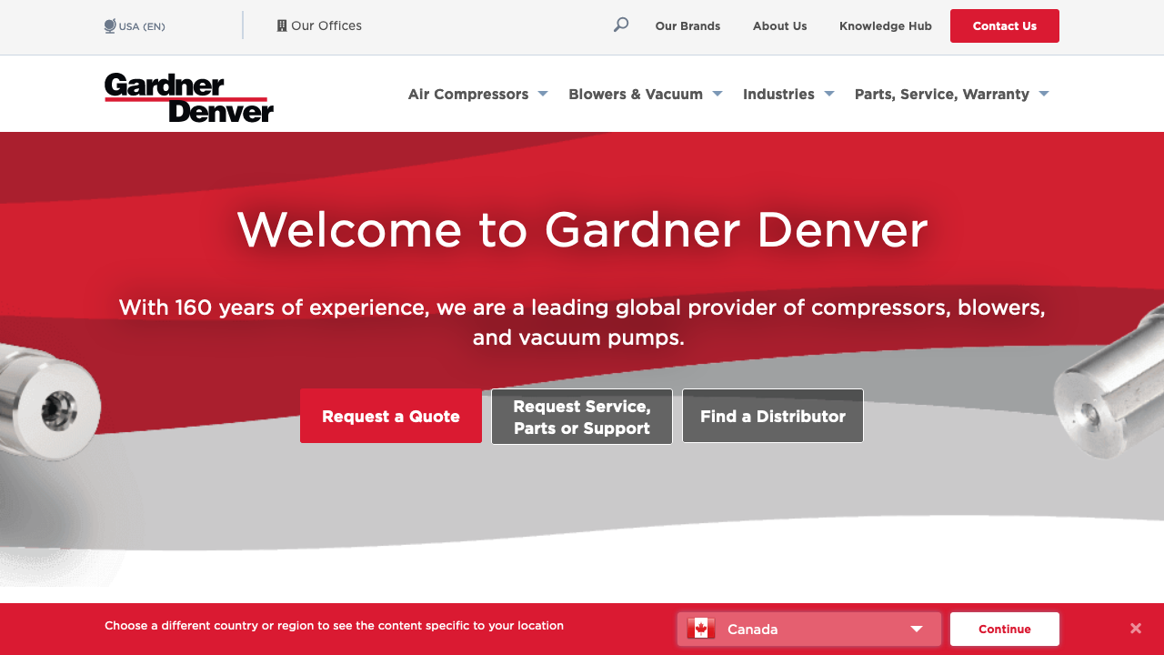 Gardner Denver banner