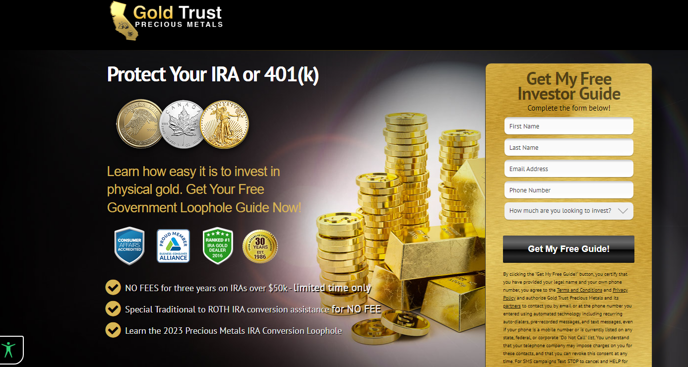 Gold Trust Precious Metals banner