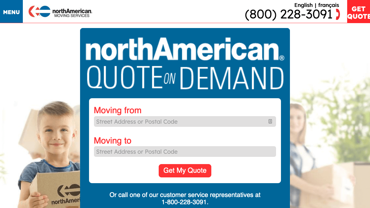 North American Moving Service banner
