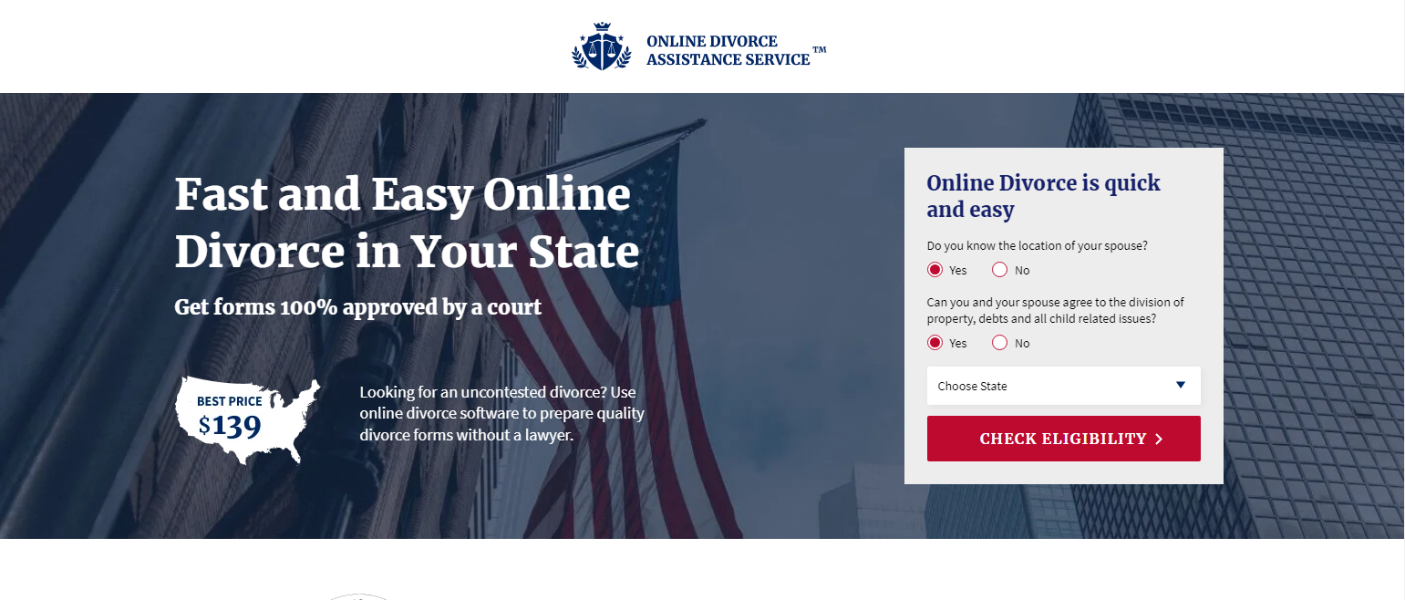 Online Divorce Assistance Service