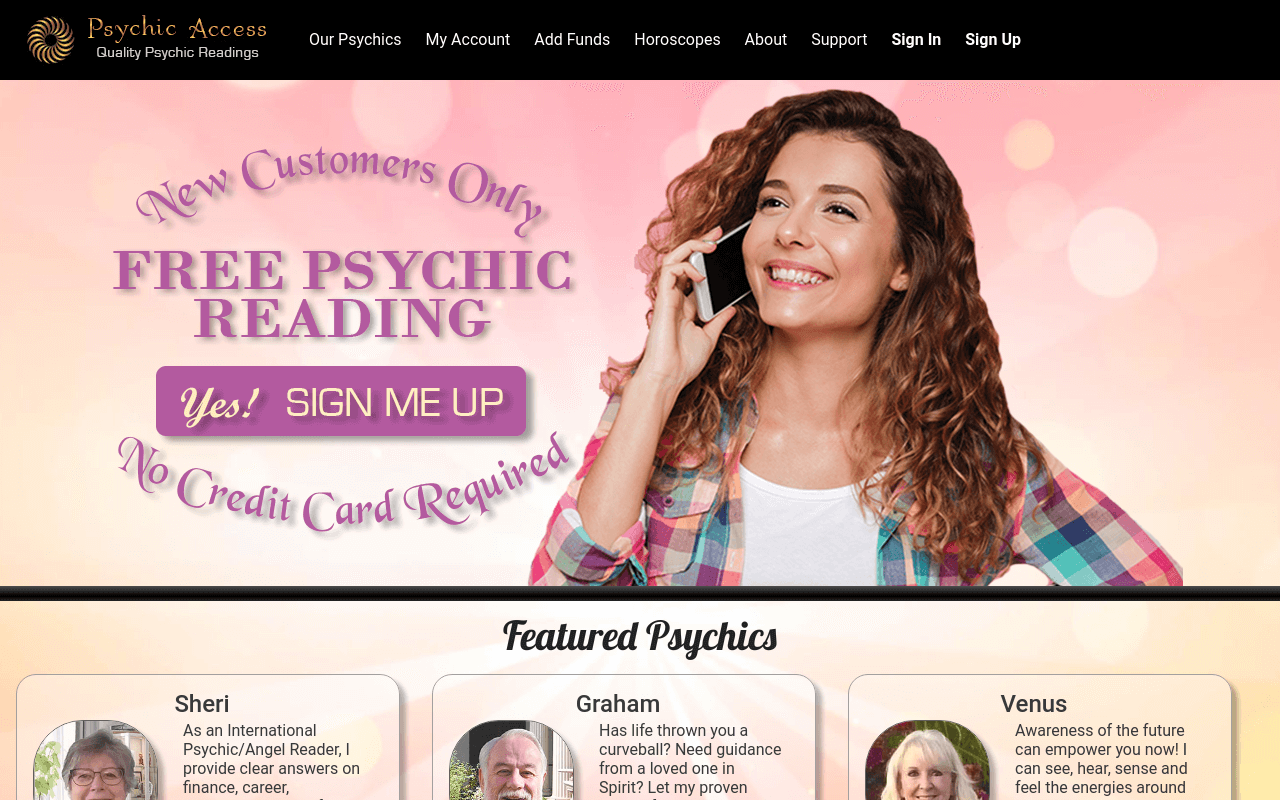 Psychic Access banner