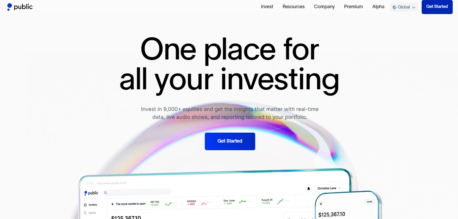 Public.com Robo Advisors banner
