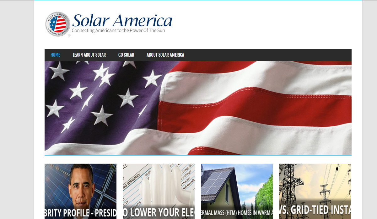 Solar America banner