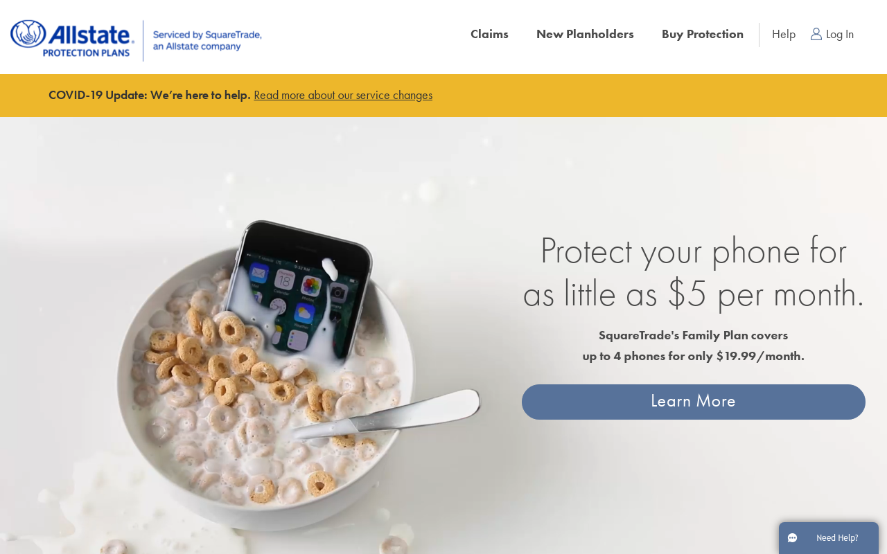 Squaretrade banner