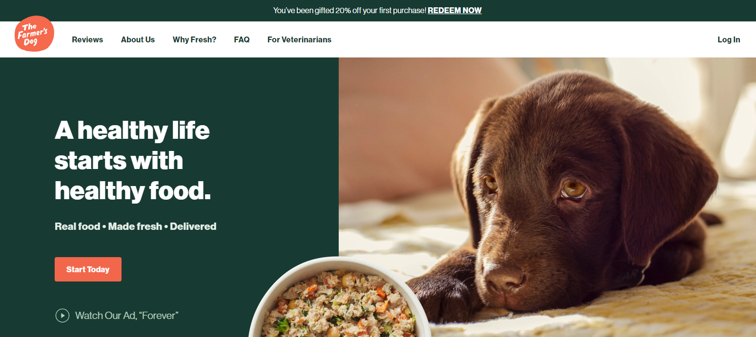 The Farmer's Dog banner