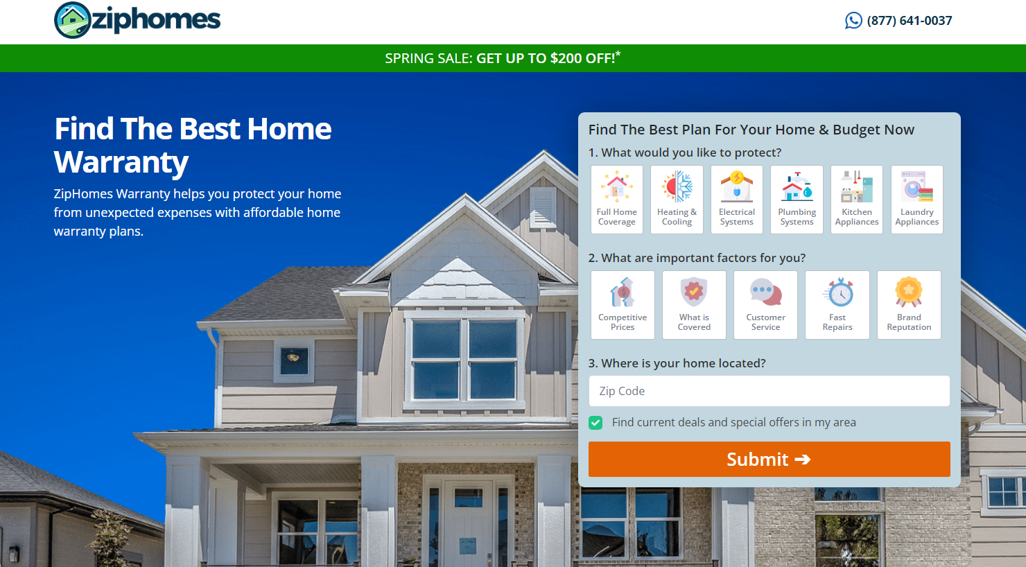 Zip Homes Home Security banner