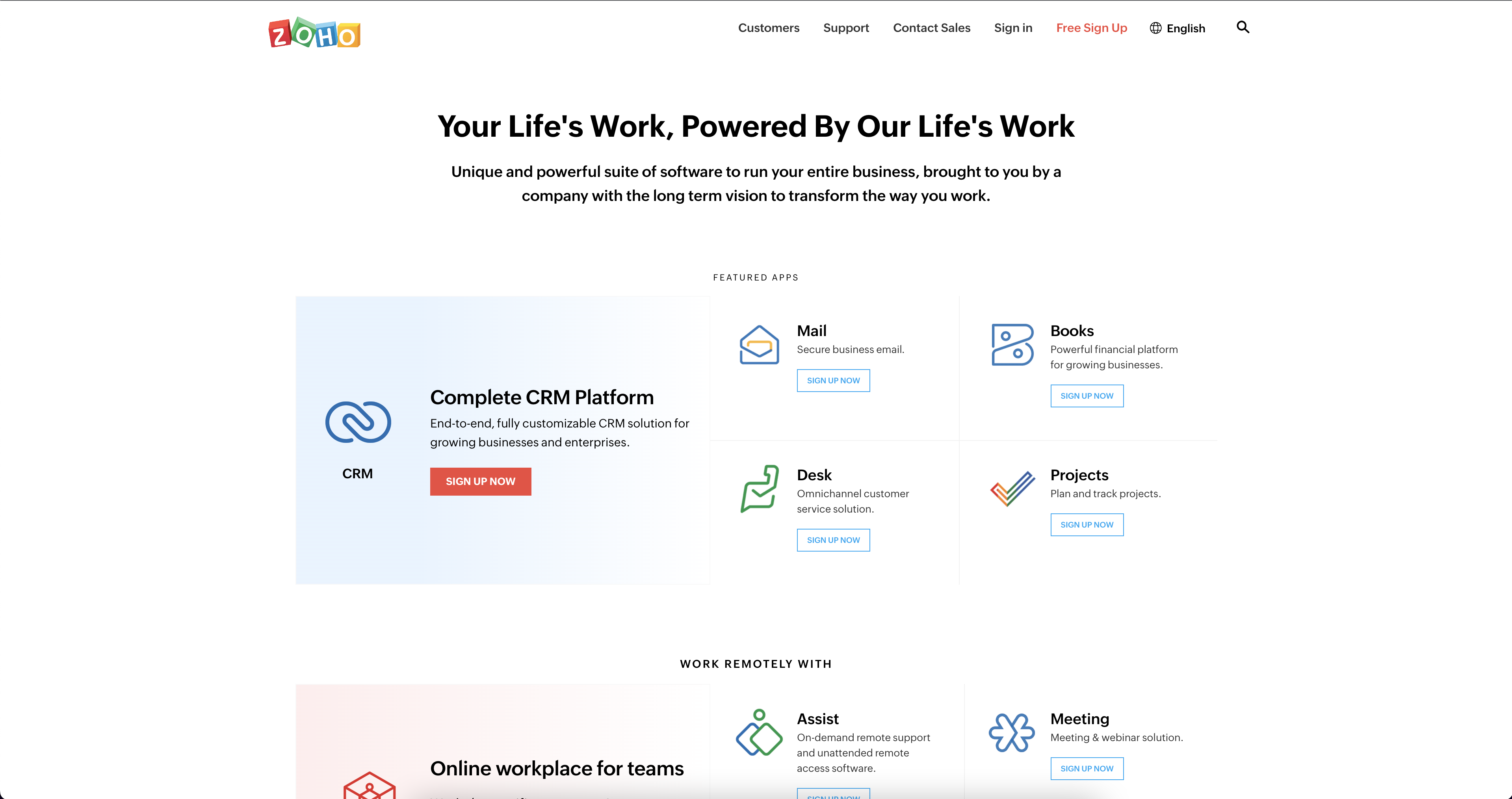Zoho CRM banner